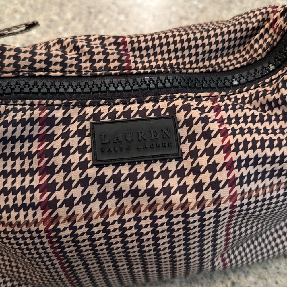 LAUREN RALPH LAUREN Nylon Houndstooth Shoulder Bag - Picture 5 of 15